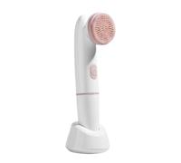 Facial Cleansing Brush - ABS Silicone Vibrating Face Tool with Head Design, Rechargeable Gentle Skin Polishing Device, Waterproof Massaging Cleaner, Lightweight Daily Care Accessory |