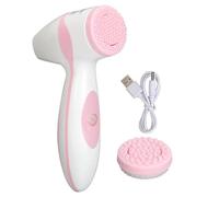 Facial Cleansing Brush Electric Rechargeable Silicone Brush Deep Cleansing Gentle Exfoliating Face Scrubber for Sensitive Skin Travel Home Use