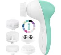 Facial Cleansing Brush | Face Scrubber Exfoliator Skin Care Beauty Products Powered Electric Wash Exfoliating Skincare Women Spin Cleanser Tools Cleaning Scrub Washer Self Care (Opal)