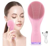 Facial Cleansing Brush Silicone Face Scrubber Face Scrubber Exfoliator,Rechargeable Waterproof for Deep Cleansing,Gentle Exfoliating, Firm Massage, Electric Face Washer for Women and Men