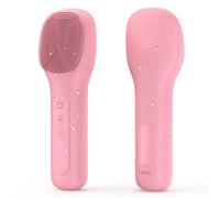 Facial Cleansing Brush Soft Exfoliating Face Wash Brush Pore Deep Cleansing Face Skincare Tool for Massaging Makeup Removal (Pink)