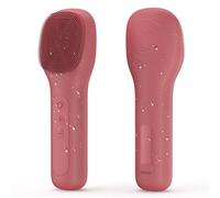 Facial Cleansing Brush, Soft Exfoliating Face Wash Brush, Pore Deep Cleansing Face Skincare Tool for Massaging, Makeup Removal (Red)