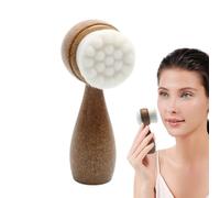 Facial Cleansing Brush - Soft Face Wash Brush | Bristle wash brushes, face scrubbing, skin care tool for deep pore cleansing, exfoliation, make-up removal and gentle