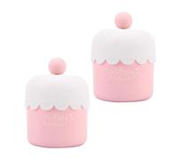 Facial Cleansing Foams Making Cups 2pcs Plastic Reusable Pink