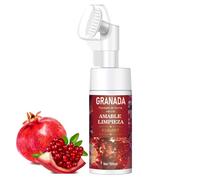 Facial Cleansing, Herbal and Gentle Skin Care, Moisturising Cream for the Face, Cleansing Foam, Soft Brush Head - 5.1 fl oz (1, Pomegranate)