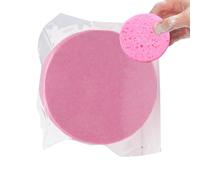 Facial Cleansing Sponges - Cotton Facial Cleansing Sponge with Wood Pulp, Cosmetic Spa Makeup Remover Sponges, Cellulose Cleansing Swabs for Daily Massage for Pu