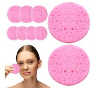 Facial Cleansing Sponges, Facial Sponge | Facial Cleansing Sponge Cotton Wood Pulp - Spa Sponges Cosmetic Makeup Remover Cleansing Pads for Person Use