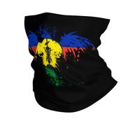 Facial Covering New Caledonia New Caledonian Eagle Flag Stylish Polainas De Cuello Windproof Calentador De Cuello For Climbing Women Sports