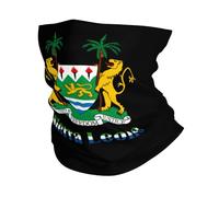 Facial Covering Sierra Leone Sierra Leonean National Emblem Premium Sombreros Universal Polainas De Cuello For Women Climbing Outdoor