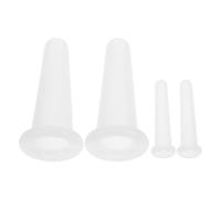 Facial Cupping Set 4pcs Silicone Mini Massage Cups for Face
