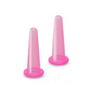 Facial Cupping Set for Face & Body 2PCS - Professional Silicone Anti-Cellulite Massage Cups - Pink Vacuum Therapy Kit for Face, Neck, Eye & Body Sculpting - At-Home Skincare & Lymphatic Drainage Tools