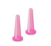 Facial Cupping Set for Face & Body 2PCS - Professional Silicone Anti-Cellulite Massage Cups - Pink Vacuum Therapy Kit for Face, Neck, Eye & Body Sculpting - At-Home Skincare & Lymphatic Drainage Tools