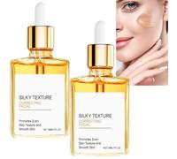 Facial Dark Spot Correcting Glow Serum, Anti-Aging Brightening essence With Vitamin C & Hyaluronic Acid Peptide, Fades Dark Spots, Wrinkles, Age Spots & Melasma, Hydrating Facial Serum (2PCS)