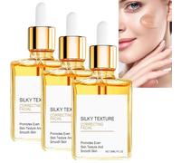 Facial Dark Spot Correcting Glow Serum, Anti-Aging Brightening essence With Vitamin C & Hyaluronic Acid Peptide, Fades Dark Spots, Wrinkles, Age Spots & Melasma, Hydrating Facial Serum (3PCS)