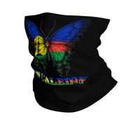 Facial Decoration New Caledonia New Caledonian Butterflies Flag Breathable Cuello Pañuelo Multifunctional Cuello Bufanda For Outdoor Climbing Tennis