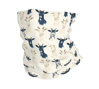 Facial Decoration Simple Goats Print Washable Pasamontañas Windproof Calentador De Cuello For Tennis Sports Workout