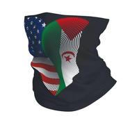 Facial Decoration Usa Western Sahara The Western Saharans Friendship Flag Heart White Bandana Breathable Neck Warmer Premium Headband For Fishing Running Traveling 25X50CM