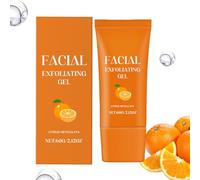 Facial Exfoliating Gel, Deep Purifying Cleansing Exfoliating Gel for Face Body Skin, Orange Enzyme Moisturizing Facial Scrub Exfoliator 60g(1pc)