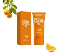 Facial Exfoliating Gel - Orange Enzyme Exfoliator, Orange Purifying Enzymes Exfoliating Gel for Face & Body, Blackhead Removal, Skin Smoothing, Deep Cleaning, Hydrating Facial Scrub, 60g (1Pcs, 1)