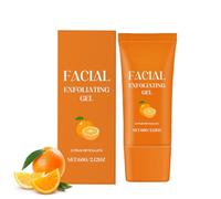 Facial Exfoliating Gel, Orange Enzyme Hydrating Facial Scrub, Deep Cleansing Exfoliating Scrub Face Body Skin, Moisturizing, Cleansing and Rejuvenating (1PC)