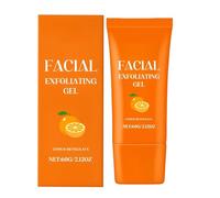 Facial Exfoliating Gel,Orange Hydrating Facial Scrub,Deep Cleansing Moisturizing Exfoliator Gel,Rejuvenating Skin Repair,for All Skin Types