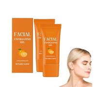 Facial Exfoliating Gel with Natural Orange Extract, Purifying Peeling Gel, Orange Whitening Scrub, Deep Cleansing Exfoliating Scrub Face Body Skin (2)