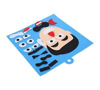 Facial Expressions Puzzle Toys, Educational Emotion Change Puzzle Toys Felt Cloth Sticker Kit Facial Expressions for ParentChild DIY Activities (Men Type)