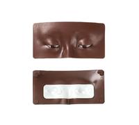 Facial Eye Makeup Practice Board 1p Makeup Practice Board Eyebrow Tattoo Skin Eye Face Training Silicone Pad For Beauty Academy Cosmetic(1pcs black)