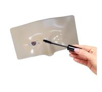 Facial Eye Makeup Practice Board Reusable Eye Makeup Practice Face Soft Silicone Mannequin Board for Training Beauty School Salon Artists(Color3)