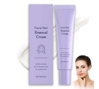 Facial Hair Removal Cream for Women, Gentle & Painless Upper Lip & Face Hair Remover, Moisturizing Soothing Depilatory Cream to Delay Hair Growth, Suitable for All Skin Types, 30g