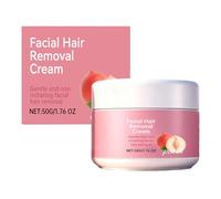 Facial Hair Removal Cream for Women & Men, Gentle Depilatory for Sensitive Skin on Upper Lip & Chin, Fast-Acting Soothing with Peach Extract, Painless Hair Remover for All Skin (1PCS)
