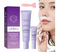 Facial Hair Removal Cream - Gentle Face Hair Removal for Women,Painless Facial Hair Removals Cream Kit with Scraper, Instant Hair Removal, Lasting Smooth Skin, for All Skin (40ml+5ml, 1Set)