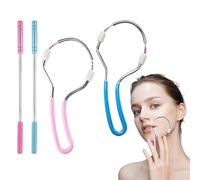 facial hair removal feather epilator 4pcs manual hair removal tool stainless steel spring small size for women face chin upper lip use home