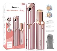 Facial Hair Removal for Women, 360° Floating 2X Powerful Painless Facial Hair Remover, Lipstick-Sized, USB Rechargeable, Face Razors Shaver for Women Upper Lip,Chin,Peach Fuzz,Mustache (Pink)