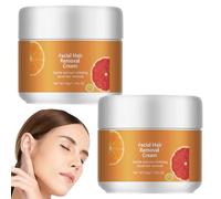 Facial Hair Remover Cream for Women 2 PCS Hair Removal Cream Face Lip Hair-Removal Cream Delay Hair Growth Soothing Depilatory Cream for Face Body for Sensitive Skin for Adults