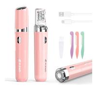 Facial Hair Remover for Women, 2-in-1 Epilator for Women with LED Light USB Rechargeable Electric Hair Removal Device Painless Lady Shavers for Face, Lip, Chin, Leg, Arms, Bikini