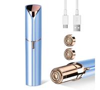 Facial Hair Remover for Women- as Seen on TV Painless Face Shaver -Mini Hair Remover, Electric Razor Shaver Portable Bikini Epilator for Lips, Chin, Armpit, Peach Fuzz, Fingers, Neck, Cheek