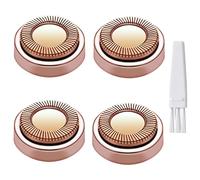 Facial Hair Remover Replacement Heads for Generation 1 Finishing Touch Flawless Facial Hair Removal Tool for Women,18K Gold-Plated Rose Gold 4 Count,First Generation by BECHY