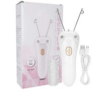 Facial Hair Remover Thread Hair Removal Machine Hair Remover For Women, Face Threading Epilator,USB Charging Threader Hair Remover,Face for Woman(Golden)