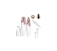 Facial Hair Remover Women, Rechargeable 2-1 Eyebrow Trimmer Razor Portable Painless Electric Lady Shaver for Body Face Beard Eyebrows Ear Nose Lips Chin Female Hair Removal