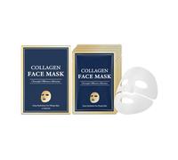 Facial Hydrating Masque, Plumping Firming, Cosmetic Utility with Quick Absorption, Skin Care Aid with Portable Build, 4.92x0.79x7.28 inches Beauty Accessory, Nourishing Formula for Sensitive