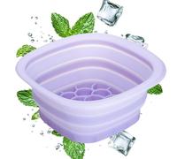 Facial Ice Bath - Skincare Basin 25.6x24x11.4cm, Flexible Silicone Tray | Cooling Bowl, Portable Wellness Vessel for Travel Outdoor Vacation Van Life Dormitory Skincare Lovers Adults Body Pres