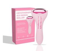 Facial Ice Roller for Skin Care - Aluminum Face Roller to De-Puff, Soothe & Tighten Pores - Cold Therapy Massage Tool for Radiant Glow