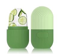 Facial Ice Roller, GeeRic Ice Roller Face/Eye/Neck Reusable Silicone Facial Skin Care Massager Tools for Relieve Puffiness, Brighten,Tighten Skin, Shrink Pores Green Round