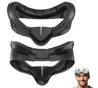 Facial Interface, Face Cover Pad Compatible with Meta Quest 3S Accessories, Soft PU Face Cushion Pad Replacement for Q3S, Cotton Face Cushion Replacement for Meta Quest 3S Accessories