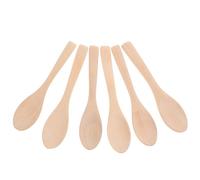 Facial Mask Spoon Beige Wooden DIY Mask Powder 36pcs