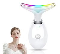 Facial Massager，7-in-1 True Beauty Glow Facial Massager, face Massager, Face & Neck Firming & Wrinkle face Massager Electric,Facial Toning, Firming Skin for Women(White)