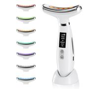 Facial Massager, Anti-Aging Neck and face Massager with 5°C Cooling Head,6 Modes Microcurrent Face Lift Device,Wrinkle Removal Firming face Sculpting Device,for All Women(White)