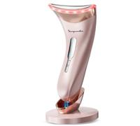 Facial Massager Face Lifting Device: Electric Skin Tightening Machine Neck Lift with 45°C Heat EMS Massage - 3 LED Microcurrent Wand Anti-Wrinkle - Anti-Aging Neck Eye Massagers for Skin Care