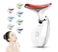 Facial Massager for Face and Neck, 3 Modes Face Sculpting Wand with 7 Color LED Light Tool for Skin Care Face Lift Device Facial Sculptor with Vibrating, Warming, Anti Wrinkle, Double Chin Reducer